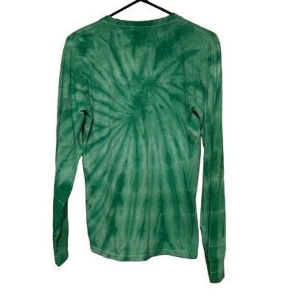 Miller Lite Size Small Long Sleeved Green Tie Dye T-Shirt - Picture 4 of 4